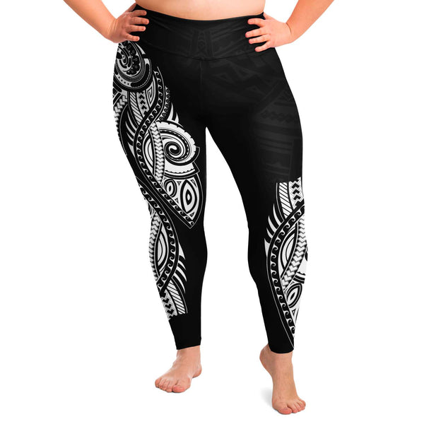Poly 13 Plus size leggings-Plus Size Legging - AOP-Atikapu