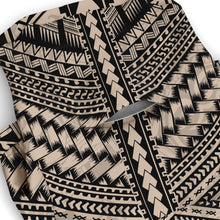 Polynesian Tribal Design Dog Hoodie-Athletic Dog Zip-Up Hoodie - AOP-Atikapu