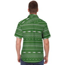 Polynesian Pattern Collar Shirt Atikapu 00297-Short Sleeve Button Down Shirt - AOP-Atikapu