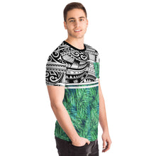 Polynesian Leaves Pocket T-shirts 1-Pocket T-shirt-Atikapu
