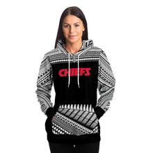 Polynesian Design Pullover Hoodie - Kansas City Chiefs-Fashion Hoodie - AOP-Atikapu