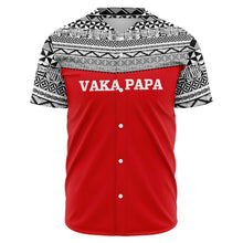 Vaka Papa Shirt - Red-Baseball Jersey - AOP-Atikapu