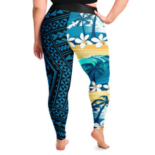 Polynesian Design Beach Plus Size Leggings-Plus Size Legging - AOP-Atikapu