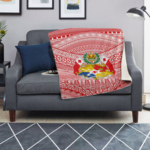 Tongan Design - Sila Tonga Microfleece Blankets-Premium Microfleece Blanket - AOP-Atikapu