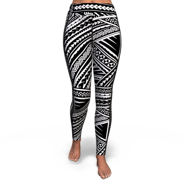 Polynesian Design 00251 High Waist Leggings-Yoga Leggings - AOP-Atikapu