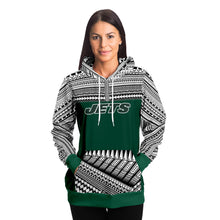 Polynesian Design Pullover Hoodie - New York Jets-Fashion Hoodie - AOP-Atikapu