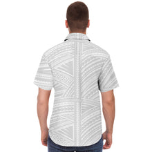 Polynesian Design Collar Shirt Atikapu 00290-Short Sleeve Button Down Shirt - AOP-Atikapu