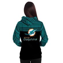 Polynesian Design Pullover Hoodie - Miami Dolphins-Fashion Hoodie - AOP-Atikapu