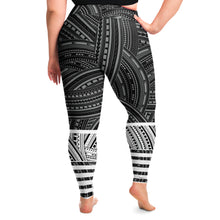Polynesian Design Plus Size Leggings Atikapu 00278-Plus Size Legging - AOP-Atikapu