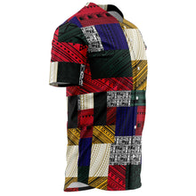 Polynesian Design Retro Patchwork Shirt - Atikapu 00247-Baseball Jersey - AOP-Atikapu
