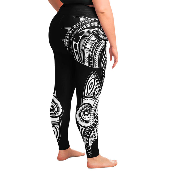 Poly 13 Plus size leggings-Plus Size Legging - AOP-Atikapu