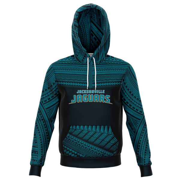 Polynesian Design Pullover Hoodie - Jacksonville Jaguars-Fashion Hoodie - AOP-Atikapu