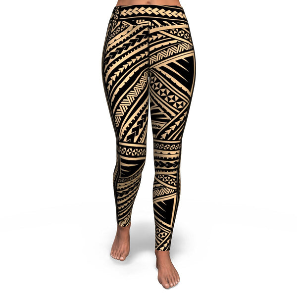 Polynesian Design 00250 High Waist Leggings-Yoga Leggings - AOP-Atikapu