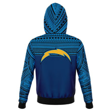 Polynesian Design Pullover Hoodie - Los Angeles Chargers-Fashion Hoodie - AOP-Atikapu