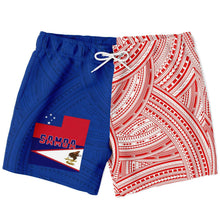 Samoa Swim Trunks - Polynesian Design Swim Trunks-Swim Trunks Men - AOP-Atikapu