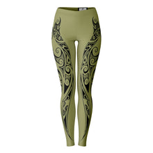 Maori Design Leggings Camo Green-Leggings - AOP-Atikapu