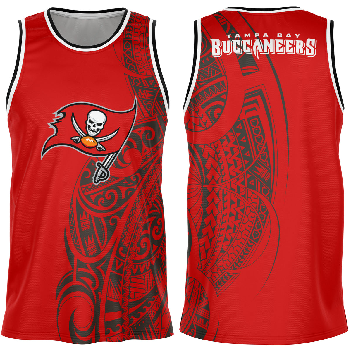 Subliminator Tampa Bay Buccaneers Basketball Jersey White