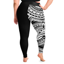 Polynesian Pattern Plus Size Leggings-Plus Size Legging - AOP-Atikapu