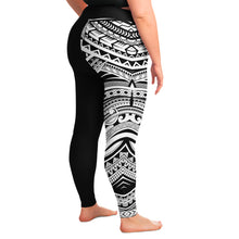 Polynesian Pattern Plus Size Leggings-Plus Size Legging - AOP-Atikapu
