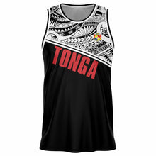Tonga Basketball Jersey Black White