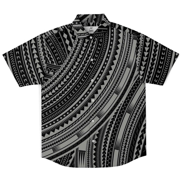 Polynesian Design Collar Shirt Atikapu 00320