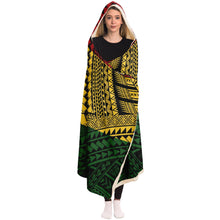 Polynesian Design Hooded Blanket Reggae Color-Hooded Blanket - AOP-Atikapu