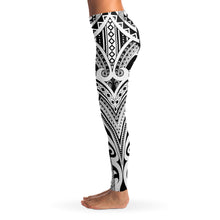 Polynesian Design Leggings Atikapu 00276-Leggings - AOP-Atikapu