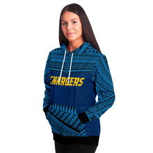 Polynesian Design Pullover Hoodie - Los Angeles Chargers-Fashion Hoodie - AOP-Atikapu