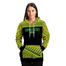 Polynesian Design Pullover Hoodie - Oregon Ducks-Fashion Hoodie - AOP-Atikapu