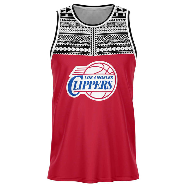 Los Angeles Clippers Basketball Polynesian Design Jersey