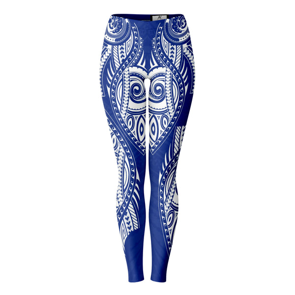 Mix Polynesian Design Leggings-Leggings - AOP-Atikapu