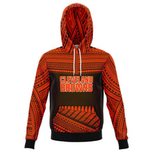 Polynesian Design Pullover Hoodie - Cleveland Browns-Fashion Hoodie - AOP-Atikapu