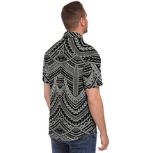Polynesian Design Collar Shirt Atikapu 00292-Short Sleeve Button Down Shirt - AOP-Atikapu