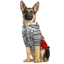 Sila Tonga Dog Hoodies-Athletic Dog Zip-Up Hoodie - AOP-Atikapu