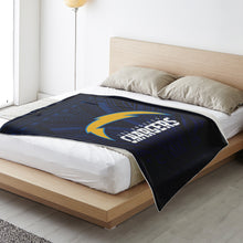 Los Angeles Chargers Microfleece Blankets-Premium Microfleece Blanket - AOP-Atikapu