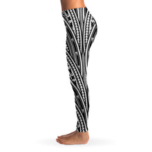 Atikapu Polynesian Design Leggings-Leggings - AOP-Atikapu