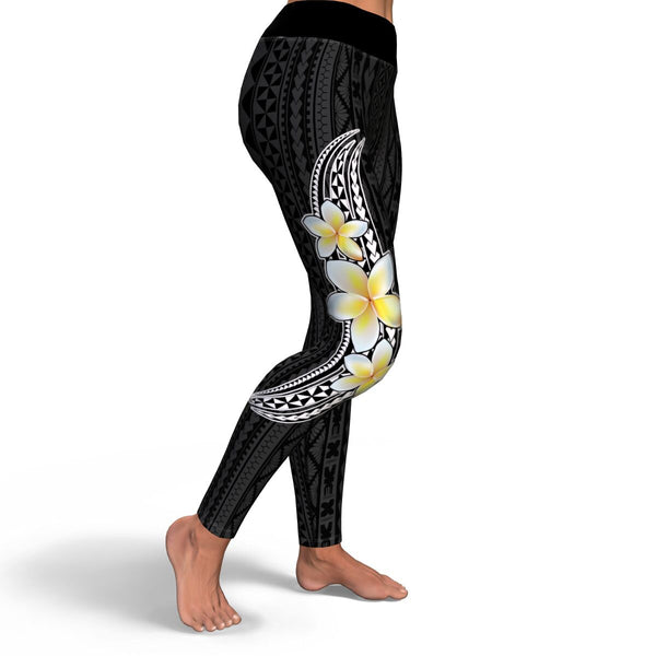 Matala'i Kalosipani High Waist Leggings-Yoga Leggings - AOP-Atikapu