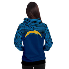 Polynesian Design Pullover Hoodie - Los Angeles Chargers-Fashion Hoodie - AOP-Atikapu
