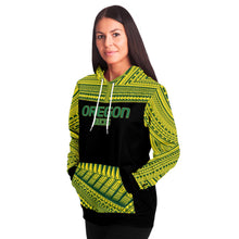 Polynesian Design Pullover Hoodie - Oregon Ducks-Fashion Hoodie - AOP-Atikapu