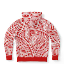 Polynesian Design Hoodies Red