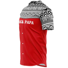 Vaka Papa Shirt - Red-Baseball Jersey - AOP-Atikapu