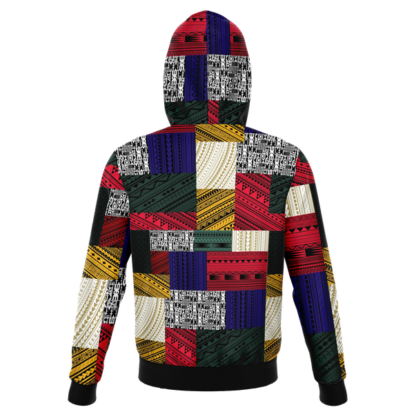 Polynesian Design Retro Patchwork - Atikapu 00247-Fashion Hoodie - AOP-Atikapu