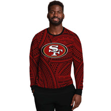 San Francisco 49ers Sweatshirts - Polynesian Design Sweatshirts-Fashion Sweatshirt - AOP-Atikapu