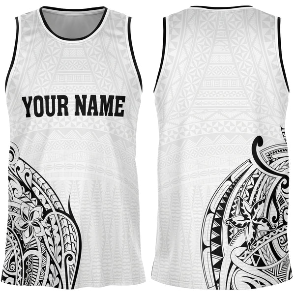Personalize Polynesian Design Basketball Jersey