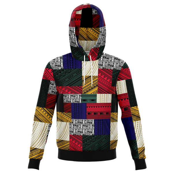 Polynesian Design Retro Patchwork - Atikapu 00247-Fashion Hoodie - AOP-Atikapu