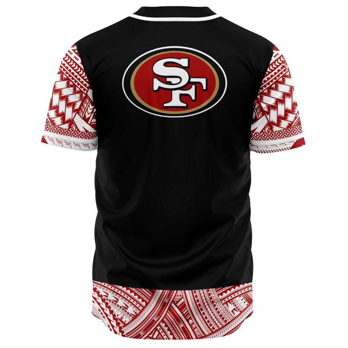 San Francisco 49ers Custom Number And Name NFL 3D Baseball Jersey