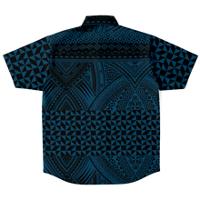 Polynesian Pattern Collar Shirt Atikapu 00293-Short Sleeve Button Down Shirt - AOP-Atikapu