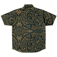 Polynesian Design Collar Shirt Atikapu 00287-Short Sleeve Button Down Shirt - AOP-Atikapu