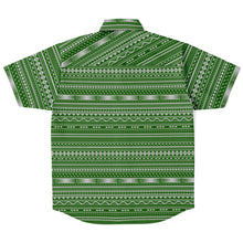 Polynesian Pattern Collar Shirt Atikapu 00297-Short Sleeve Button Down Shirt - AOP-Atikapu