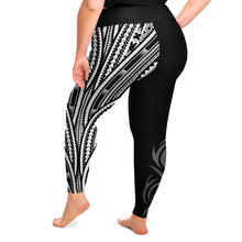 Polynesian Design Plus Size Leggings Atikapu 00277-Plus Size Legging - AOP-Atikapu